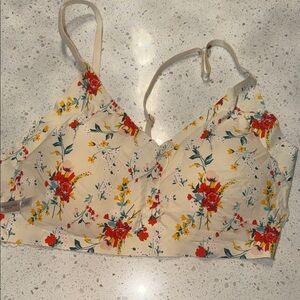 Thalia Sodi Cream Floral Camisole